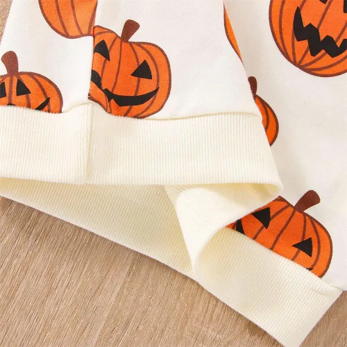 Vista 133 de Sudadera de calabaza para bebé, niña, niño, Halloween, sudadera de gran tamaño, mameluco de burbujas, suéter