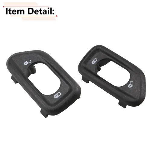 Vista 6 de RLB-HILON - 1 par de bisel de interruptor de cerradura de puerta para Jeep Wrangler JK modelo for 2011 2012 2013 2014 2015 2016 2017 2018 Year