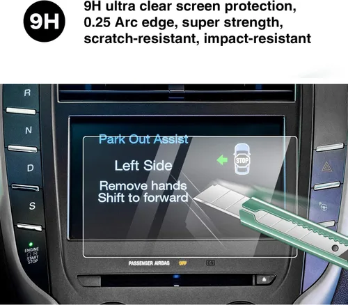 Vista 3 de YEE PIN Protector de Pantalla Lincoln Sync 3 para Lincoln MKC MKS Sync 2/3 AppLink de 8 Pulgadas 2015-2019, Compatible con Protector de Pantalla