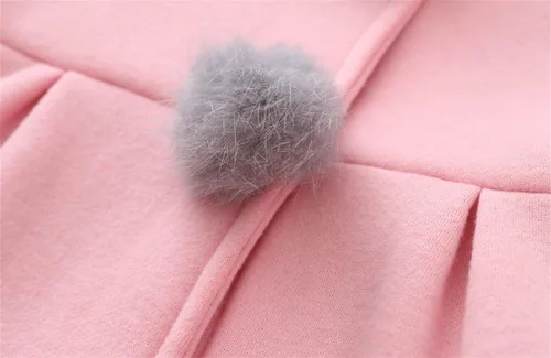 Vista 3 de MINKIDFASHION Abrigo cálido de algodón para niñas de invierno y otoño