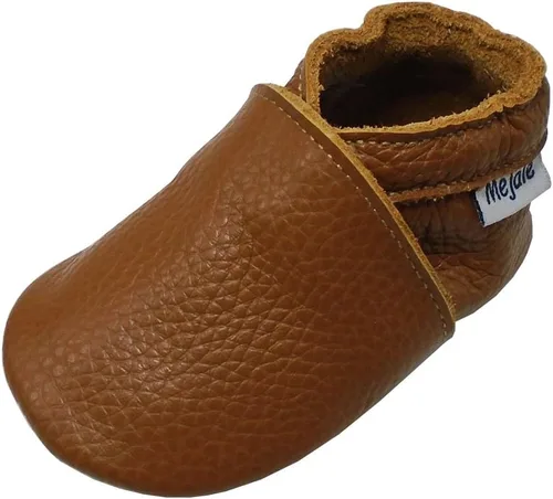 Vista 10 de Mejale - Zapatos de bebé, para niños pequeños, con suela suave de cuero, estilo mocasín, para pre-caminantes Beige