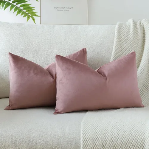 Vista 10 de OTOSTAR - Fundas de almohada decorativas de 16 x 16 pulgadas, fundas de cojín de terciopelo suave, fundas cuadradas para sofá, cama, sofá del hogar