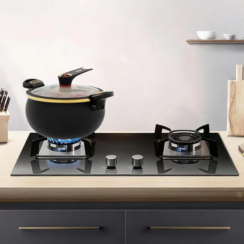 Vista 4 de Olla a presión micro de 8.45 cuartos de galón, antiadherente, utensilios de cocina para microondas, olla versátil con tapa, olla grande inferior