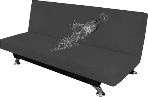Vista 11 de Easy-Going Funda 100% Impermeable para Futón, Funda de Sofá Impermeable Doble para Futón, Funda de Sofá Jacquard Elástica, Protector de Muebles a