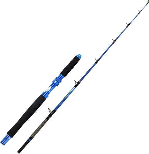 Vista 2 de Fiblink Plantilla de grafito de agua salada Jigging Caña de pescar de caña de pescar Deep Sea Jig Pole 5'6"/6
