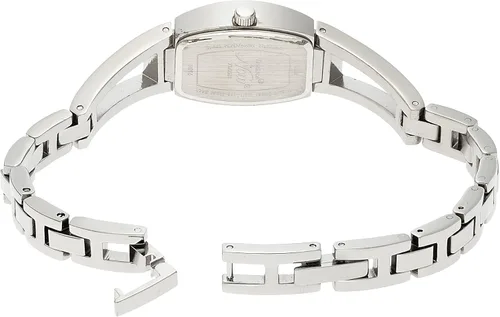 Vista 2 de Armitron 753531MPSV - Reloj de pulsera de tono plateado con cristales auténticos, plateado