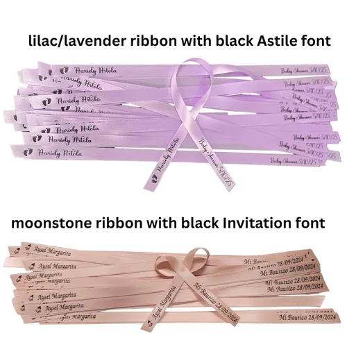Vista 4 de Cintas personalizadas para despedidas de soltera, bodas, fiestas o baby showers, totalmente montadas, paquete de 25