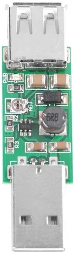 Vista 2 de Módulo convertidor Boost, ajustable de 5 V a 6-15 V DC-DC Step-Up Fuente de alimentación compacta y duradera para proyectos de electrónica DIY