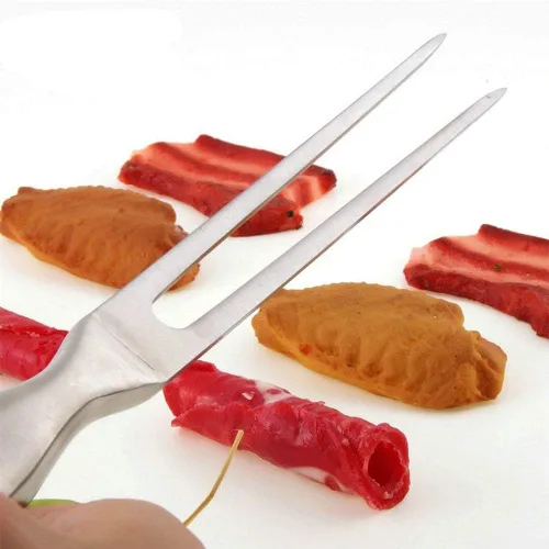 Vista 6 de Kilajojo - Tenedor para carne de acero inoxidable, 10,6 pulgadas