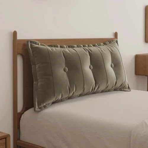 Vista 13 de WOWMAX Almohada rectangular para cabecero, almohada para respaldo de cama, almohada para sentarse en la cama, almohada de apoyo para la espalda