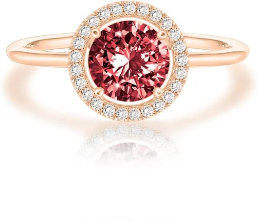 Vista 26 de PAVOI - Anillos chapados en oro de 14K con cristal de piedra natal Anillos para mujer
