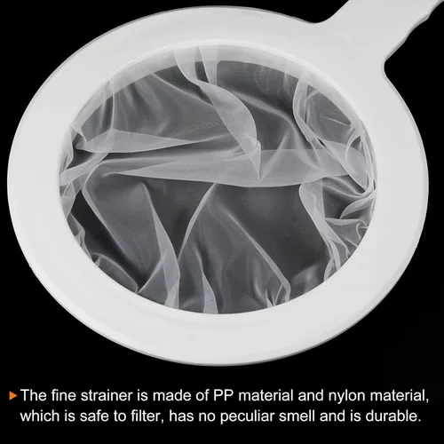 Vista 4 de PATIKIL Colador de filtro de alimentos de 9 x 6 pulgadas, 80 filtros de malla para cocina, coladores de malla fina con mango para filtro, jugo