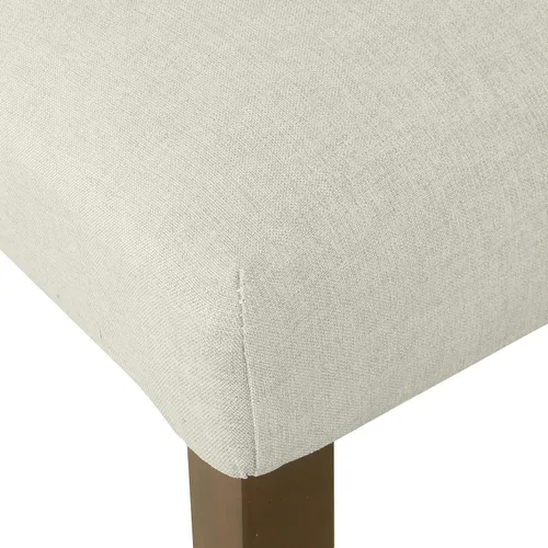 Vista 8 de HomePop Silla de comedor clásica Parsons - Tejido gris (juego de 2)