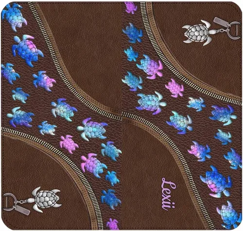 Vista 2 de InterestPrint Pulsera de mano con nombre personalizado con correa, cartera de mano de mariposa para mujer, Multi