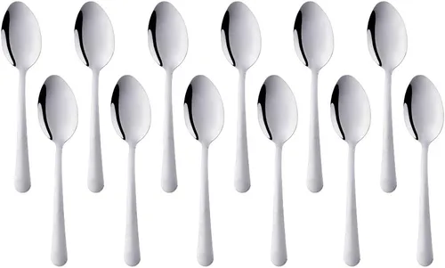 Vista 16 de Juego de 12 cucharas de café Demitasse de acero inoxidable, mini cuchara de 4.5 pulgadas, pequeñas cucharas de espresso para café, azúcar, postre