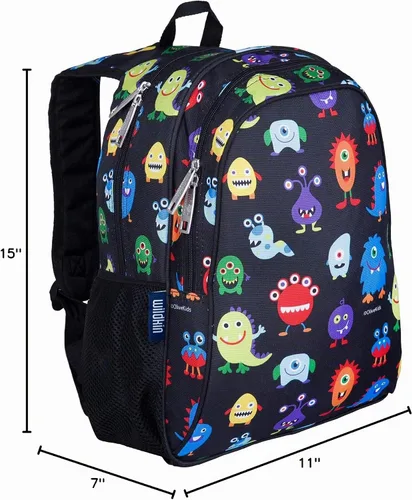 Vista 9 de Wildkin - Mochila de 15 pulgadas para niños, monstruos