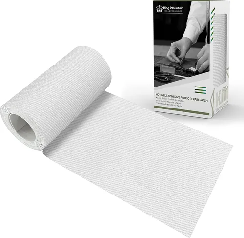 Vista 59 de KING MOUNTAIN Parche de lona para planchar, 3 x 60 pulgadas, parche de reparación de tela 100% algodón impermeable, utilizado para varios sofás