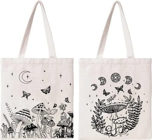 Vista 12 de Bolsa de béisbol para mujer, bolsa grande de lona de algodón de béisbol, reutilizable, bolsa de compras, playa, viaje, deporte, gimnasio, bolsa