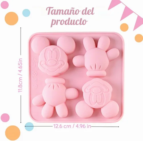 Vista 2 de Molde redondo para pastel de silicona, bandeja de caramelo para hornear de 1 pieza Cavidades flexibles de oreja redonda para mousse, chocolate