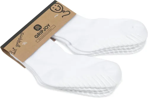 Vista 13 de Gripjoy Toddler Socks with Grippers, Non-Slip for Kids, Enhanced Stability, Comfortable Cotton - 4 Pairs