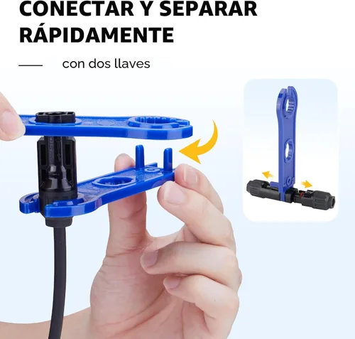 Vista 4 de BougeRV Kit de herramientas de crimpadora solar - Engarzadora, 6 pares
