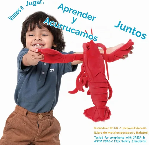 Vista 3 de TigerHart Lenora The Lobster - Peluche de 13 pulgadas