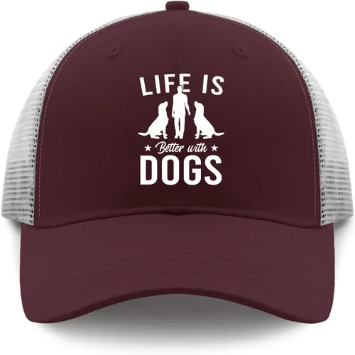 Vista 9 de devor Baseball Caps Life is Better with Dogs Baseball Cap, Graphic Baseball Caps for Women