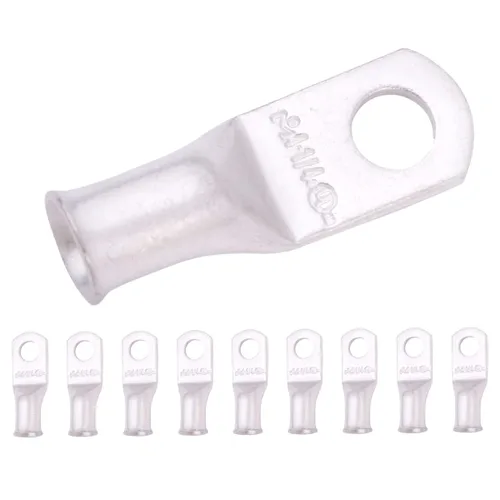 Vista 167 de SELTERM 5 piezas terminales de cable de cobre estañado 1/0 AWG perno de 1/2", extremos de cable de batería, terminales de anillo, conectores