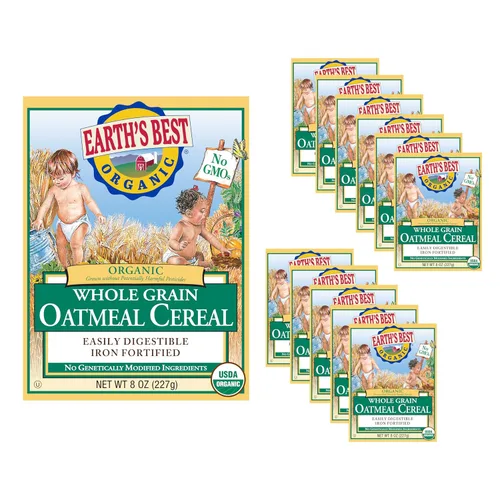 Vista 12 de Earth's Best Cereal orgánico de grano entero multigrano 8 onzas (paquete de 6)