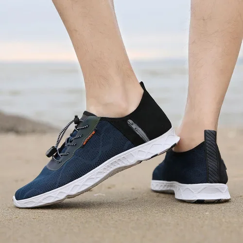 Vista 5 de Whatseaso Zapatos acuáticos para mujeres y hombres, ligeros, de secado rápido, para playa, adultos, zapatos deportivos para natación, surf, piscina