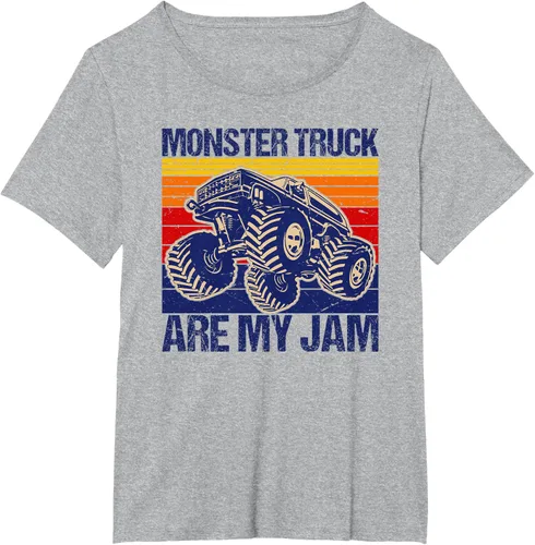 Vista 24 de Monster Truck Are My Jam For Monster Truck Lovers - Camiseta para hombres y niños, Blanco