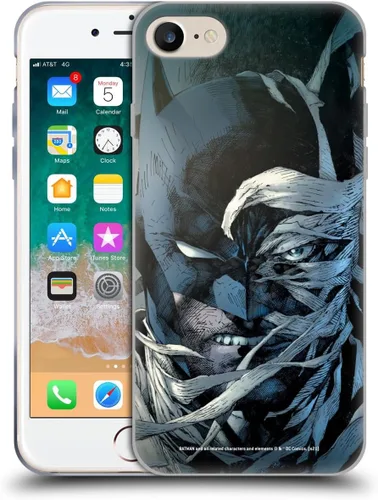 Vista 50 de Head Case Designs Funda de gel Hush con licencia oficial de Batman DC Comics #608 (protección de grado militar) compatible con Apple iPhone 7