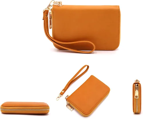 Vista 3 de LOVESOME Cartera pequeña con cremallera alrededor de la muñeca para mujer