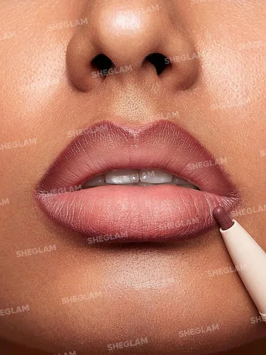 Vista 4 de SHEGLAM Juego de delineador de labios mate 2 en 1 y lápiz labial de larga duración Makeup-Berry Whip