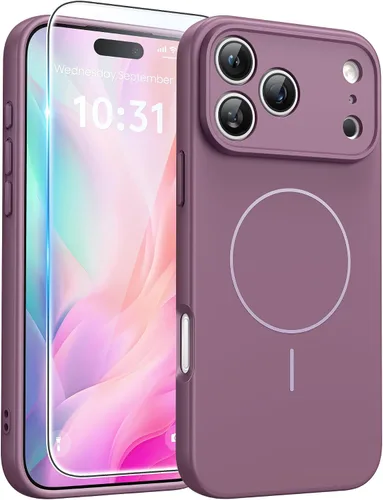 Vista 116 de FNTCASE - Funda para iPhone 16 Pro: magnética, mate, translúcida, de grado militar, protectora contra caídas, resistente, fina, duradera y a prueba