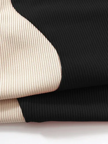 Vista 4 de Verdusa Body sin mangas con cuello redondo y bloques de color para mujer