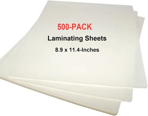 Vista 12 de MPRT Hojas de laminación, bolsas de laminación térmica transparentes de 3 mil, 8.9 x 11.4 pulgadas, hojas laminadas de papel para laminador, paquete