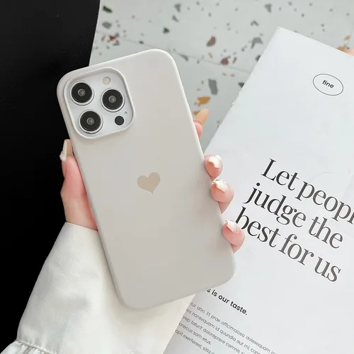 Vista 6 de Funda de silicona para iPhone 14 Pro Max para mujeres y niñas, con forro de microfibra suave antiarañazos, funda protectora para iPhone 14 Pro Max