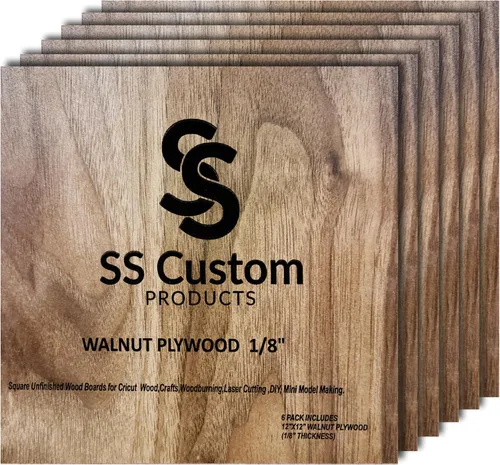 Vista 8 de Hojas de tilo para manualidades de 3 mm, hojas de madera contrachapada de 1/8 pulgada para corte láser, grabado en madera, modelos arquitectónicos