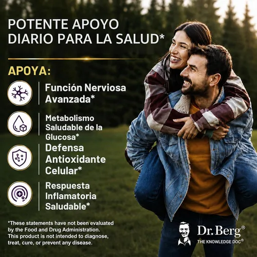 Vista 4 de Dr. Berg Vitamin B1 Benfotiamine 300mg 8-in-1 Nerve Support 90 Capsules