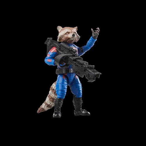 Vista 6 de Marvel Legends Series Marvel's Rocket, Guardians of The Galaxy Vol. 3 - Figuras de acción coleccionables de 6 pulgadas, juguetes para edades de 4