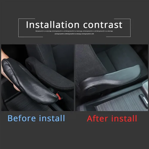 Vista 5 de Fundas para reposabrazos de asiento de coche para Honda Pilot 2019-2022/ Ridgeline 2017-2023/ Passport 2019-2023, Protector de reposabrazos