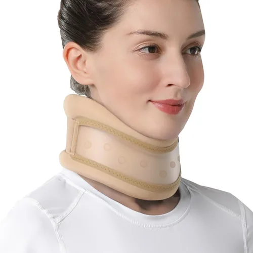 Vista 7 de VELPEAU Collarín para dolor de cuello y apoyo - Collar cervical suave para dormir en la cama, para roncar, dormir en posición vertical