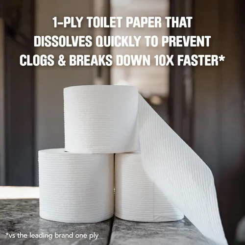 Vista 3 de Scott Rapid-Dissolving Toilet Paper, 48 Double Rolls, Septic-Safe, Toilet Paper