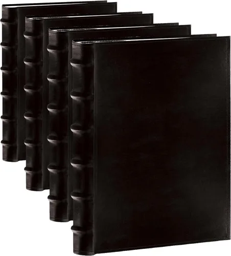 Vista 8 de Pioneer Photo Albums álbum de fotos de cuero cosido bidireccional, hasta 300 fotos de 4 x 6 pul, 3 por página Color: negro