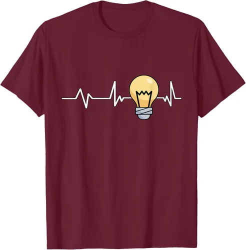 Vista 12 de Bombilla Heartbeat bombilla regalo bombilla bombilla camiseta Negro