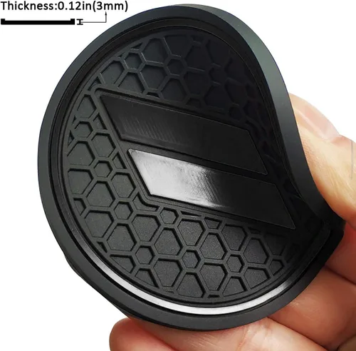Vista 6 de Auprite Alfombrillas antipolvo para accesorios Dodge Challenger 2015 2016 2017 2018 2019 2020 2021 2022 2023, se adapta a la medida forros para Negro