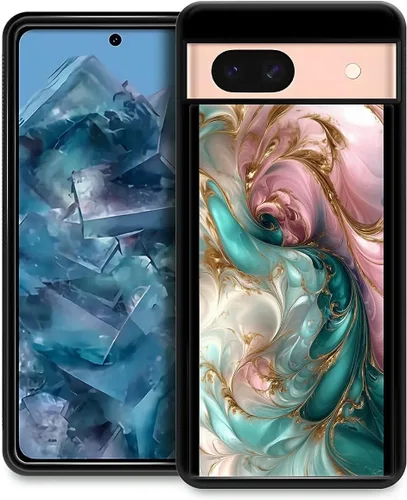 Vista 282 de Compatible con Google Pixel 4A 5G Mobile Case Creative Acrylic Back Panel Silicona Edge Case Slim Protección Especialmente para Google Pixel 4A 5G
