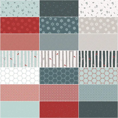 Vista 2 de Riley Blake Designs Riley Blake Winterland Fat Quarter - Paquetes de 21 piezas, Multi Yard