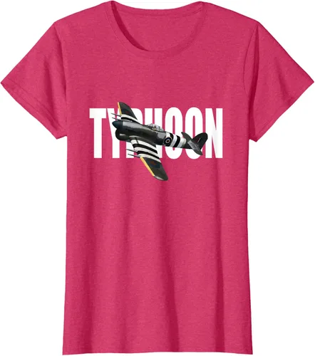 Vista 7 de RAF Hawker Typhoon WW2 Fighter Aircraft T-Shirt